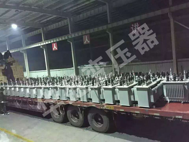 昌吉非晶合金变压器发货现场